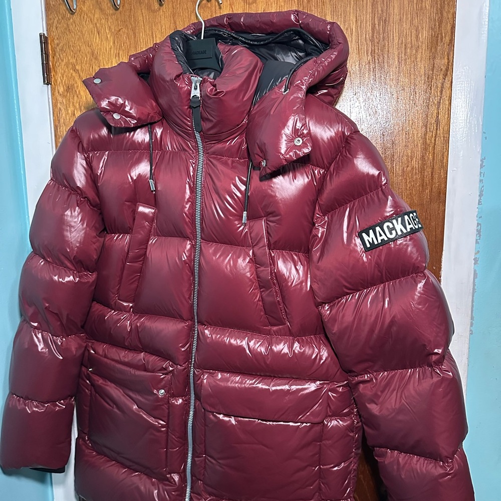 Mackage Burgundy Puffer Jacket